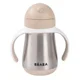 Cana cu pai din inox Beaba Clay, 250 ml foto