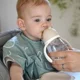 Cana cu pai din tritan Beaba Clay, 300 ml foto