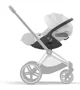 Scoica auto Cybex Cloud T i-Size Plus Platinum White, 45-87 cm foto
