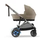 Carucior dublu Cybex e-Gazelle S TPE Almond Beige foto