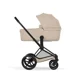Carucior 2 in 1 Cybex Priam Matt Black Cozy Beige foto