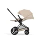 Carucior 2 in 1 Cybex Priam Matt Black Cozy Beige foto