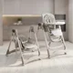 Scaun de masa pliabil 2 in 1 cu balansare Moni Fuji Beige foto