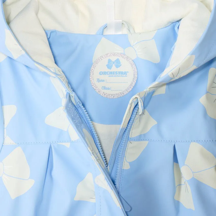 Orchestra Parka impermeabila cu gluga Blue Bows foto