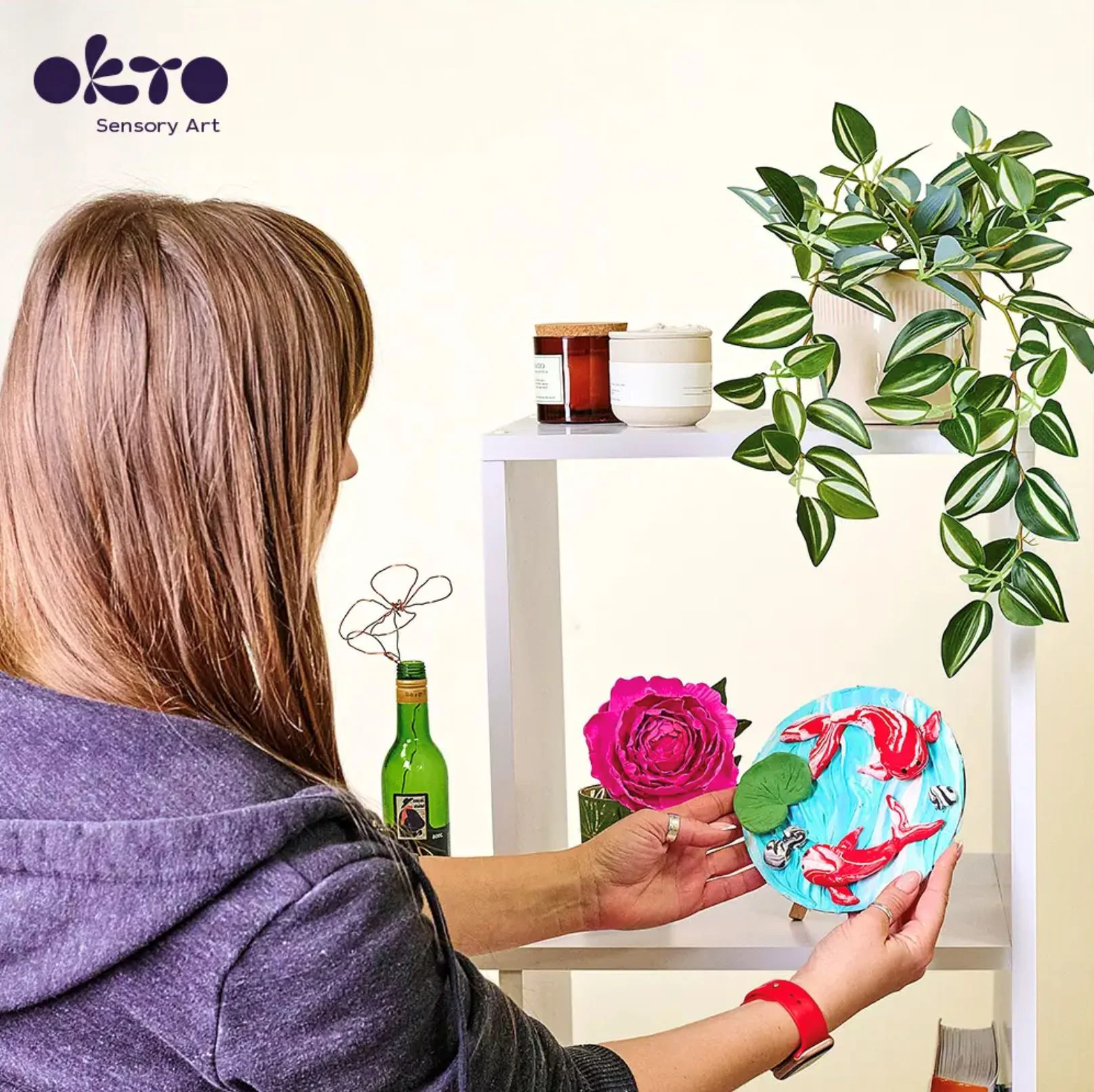 Воздушная глина Okto Colours Голубой, 10 шт. foto