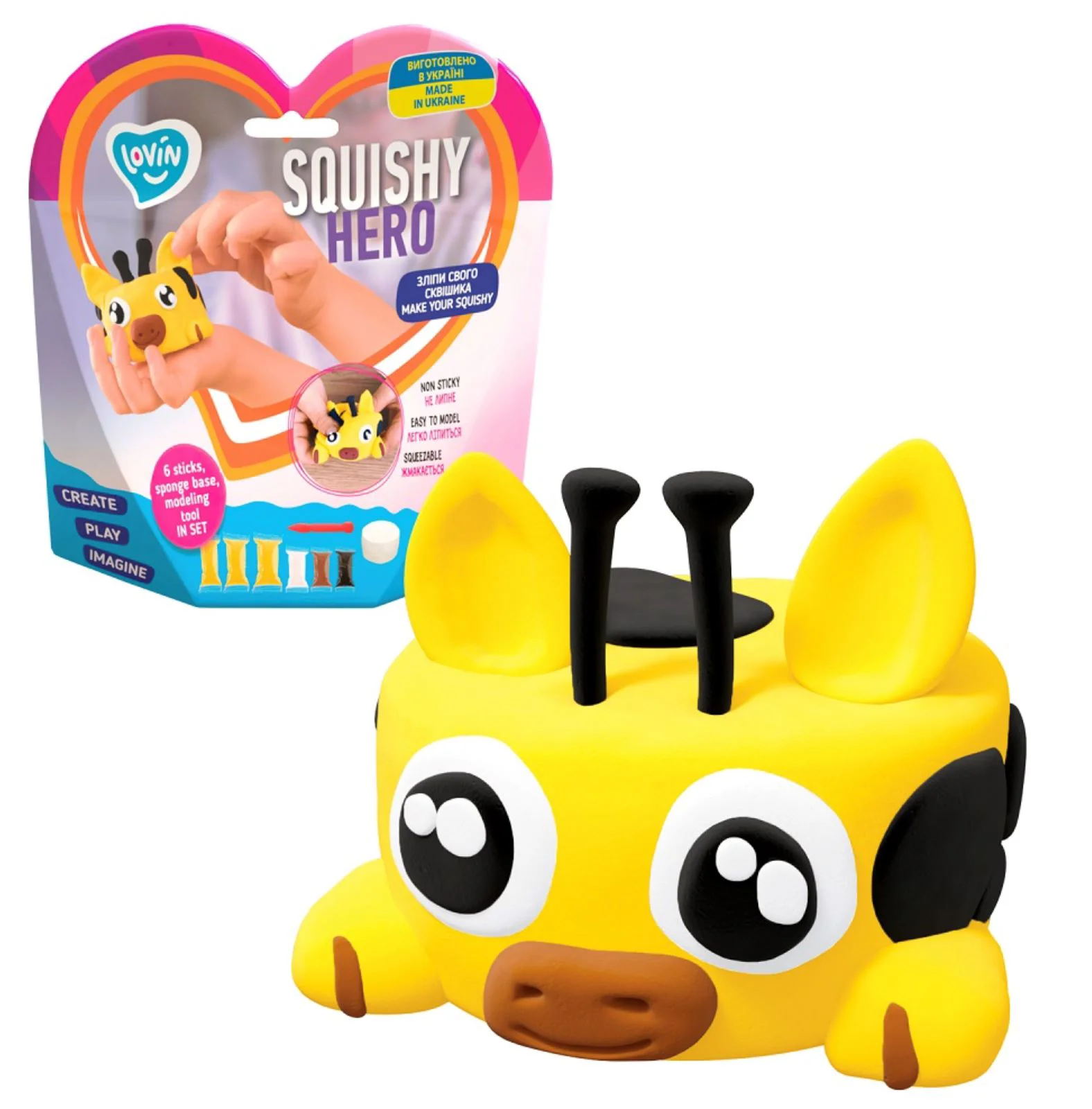Набор для лепки Okto Squishy Жираф foto
