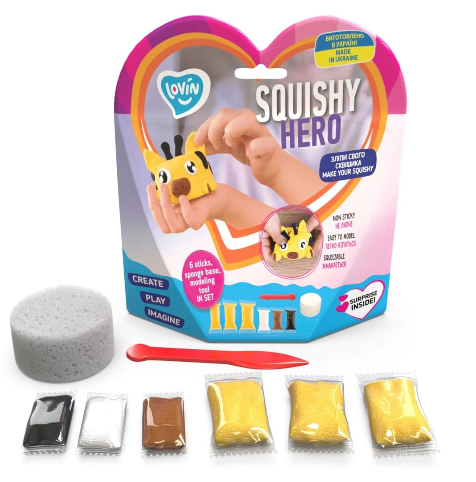 Набор для лепки Okto Squishy Жираф foto