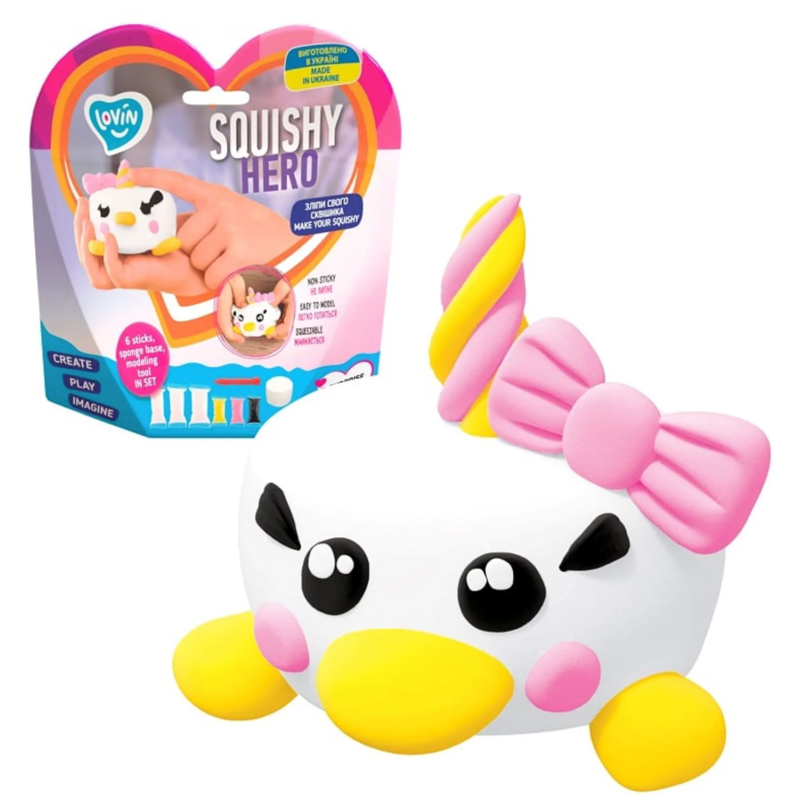 Набор для лепки Okto Squishy Единорог foto
