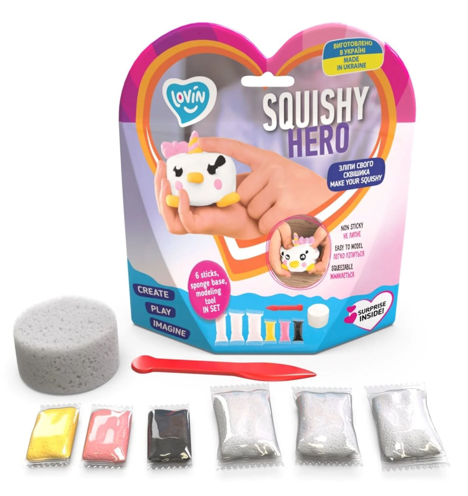 Набор для лепки Okto Squishy Единорог foto