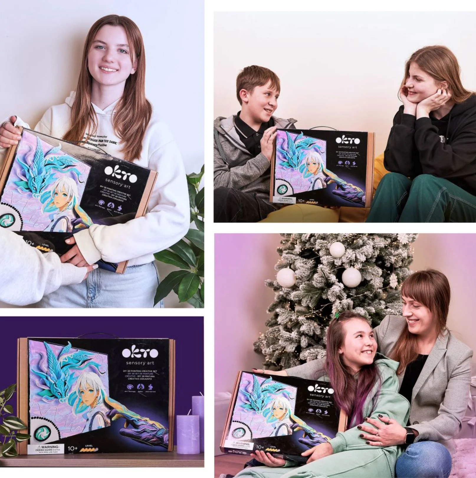 Набор для творчества Okto Air Clay Манга 29×29 см foto