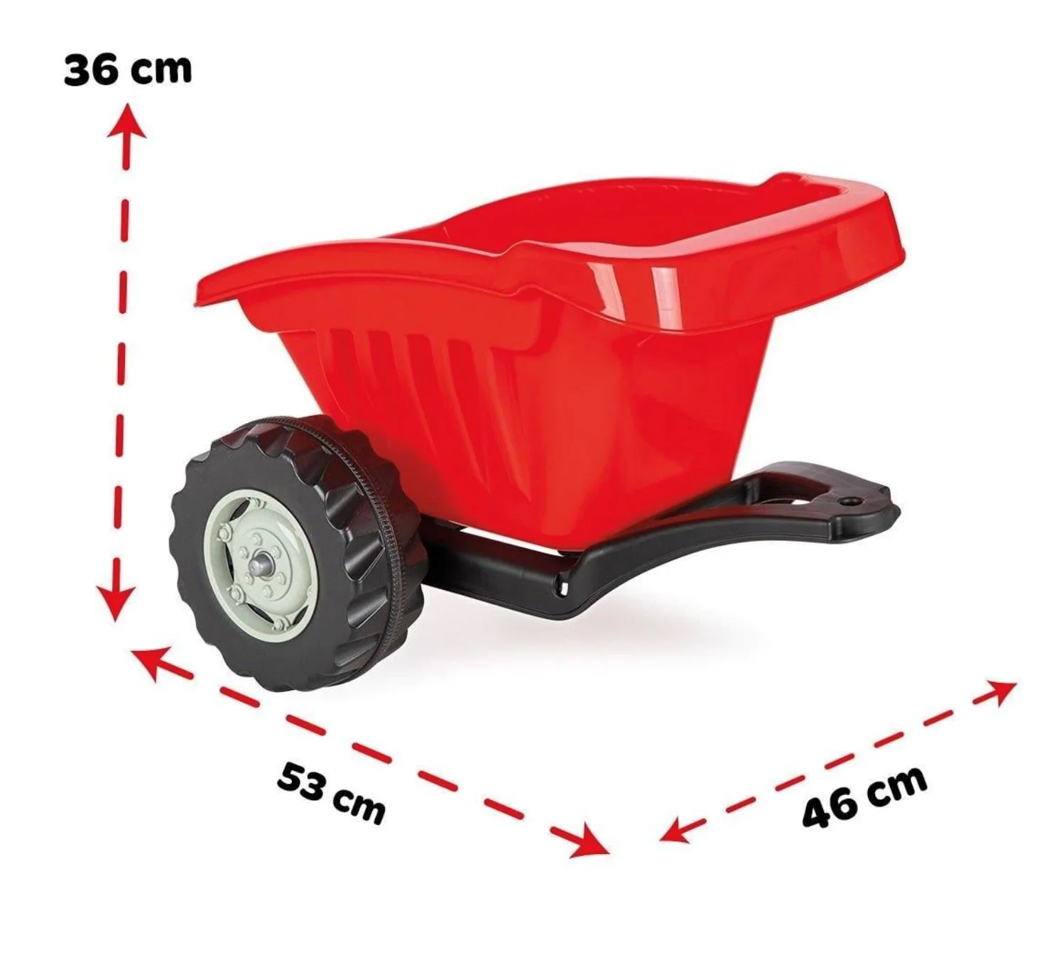 Remorca pentru tractor Pilsan Active Rosu foto