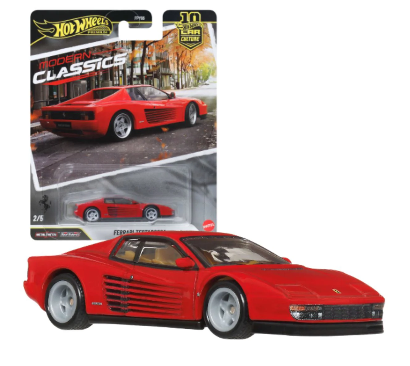Коллекционная машинка Hot Wheels Auto Premium Ferrari, 1:64 foto