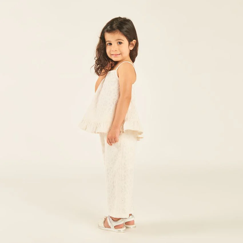 Orchestra Комплект 2 в 1 White Summer - топ на бретелях и штаны foto