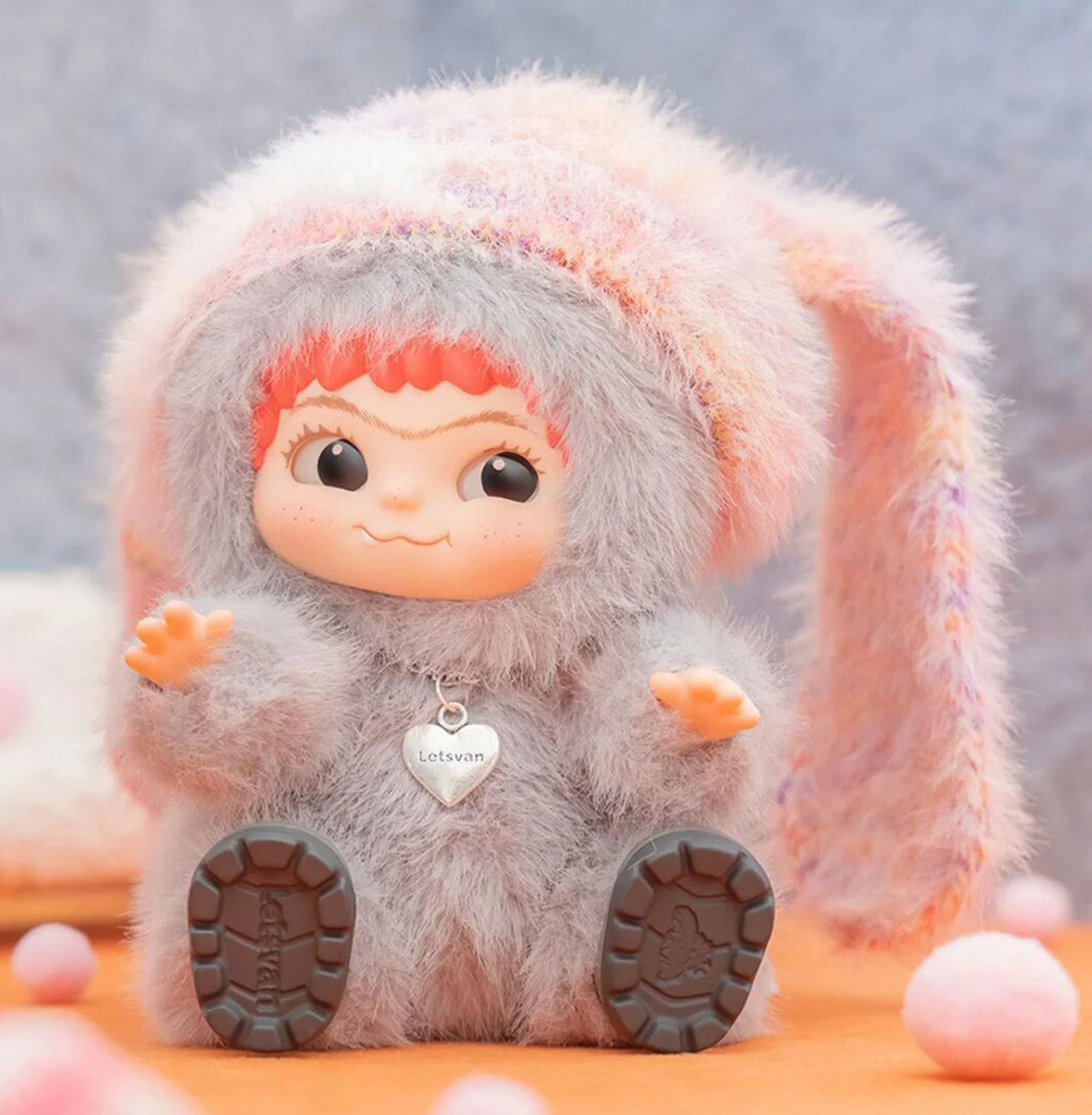 Плюшевая игрушка-брелок Wakuku Fuzzy Trendy Fun Party, 17 см foto