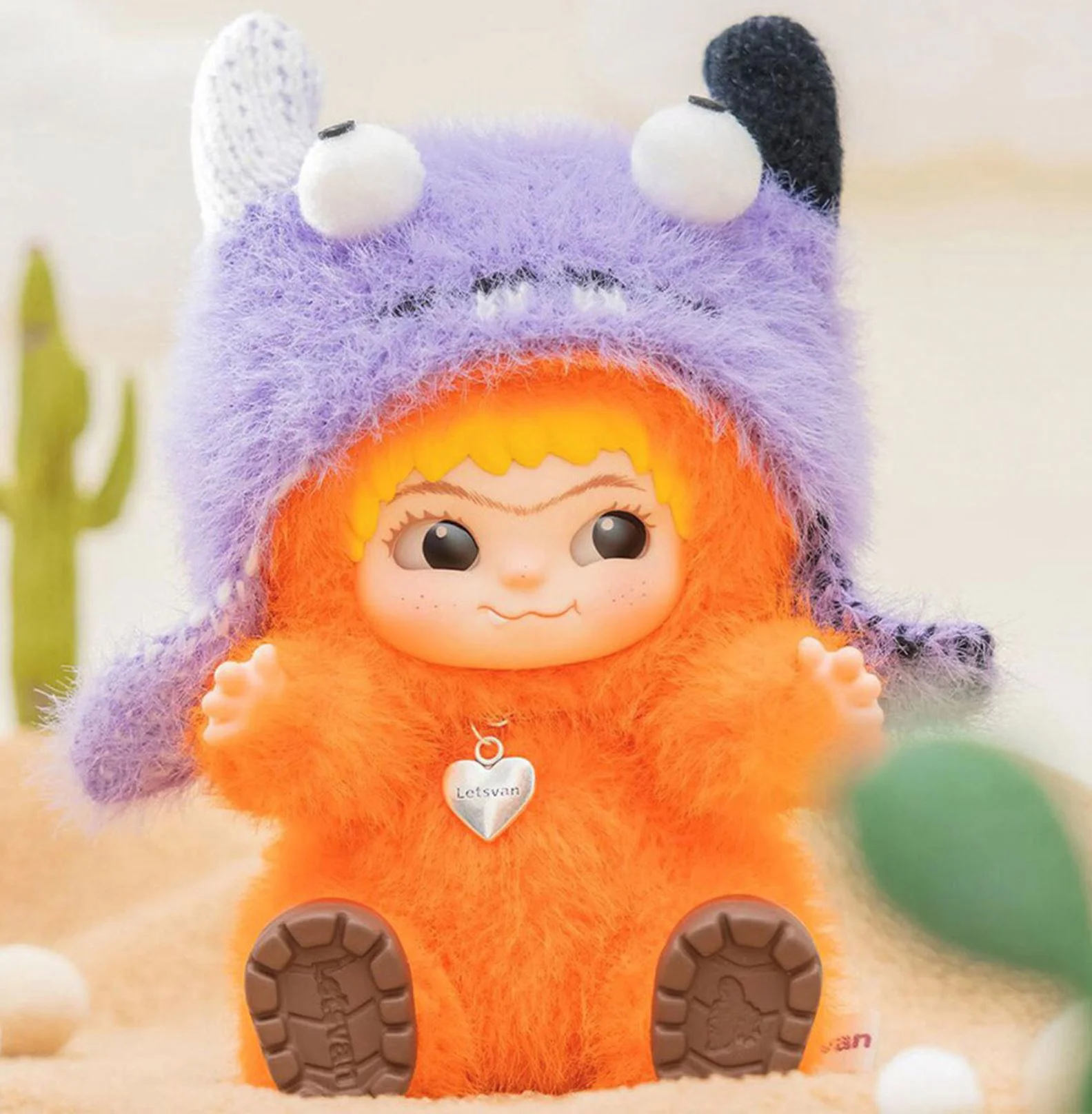 Плюшевая игрушка-брелок Wakuku Fuzzy Trendy Fun Party, 17 см foto