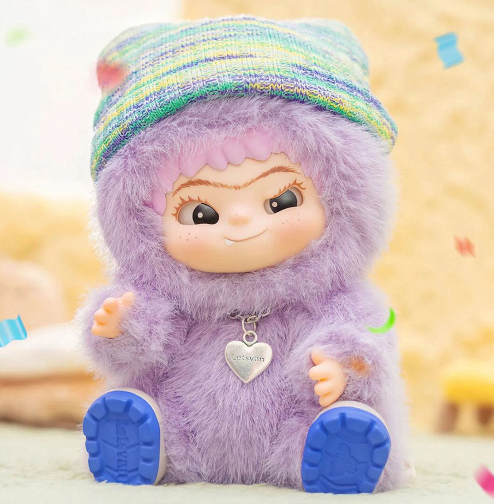 Плюшевая игрушка-брелок Wakuku Fuzzy Trendy Fun Party, 17 см foto
