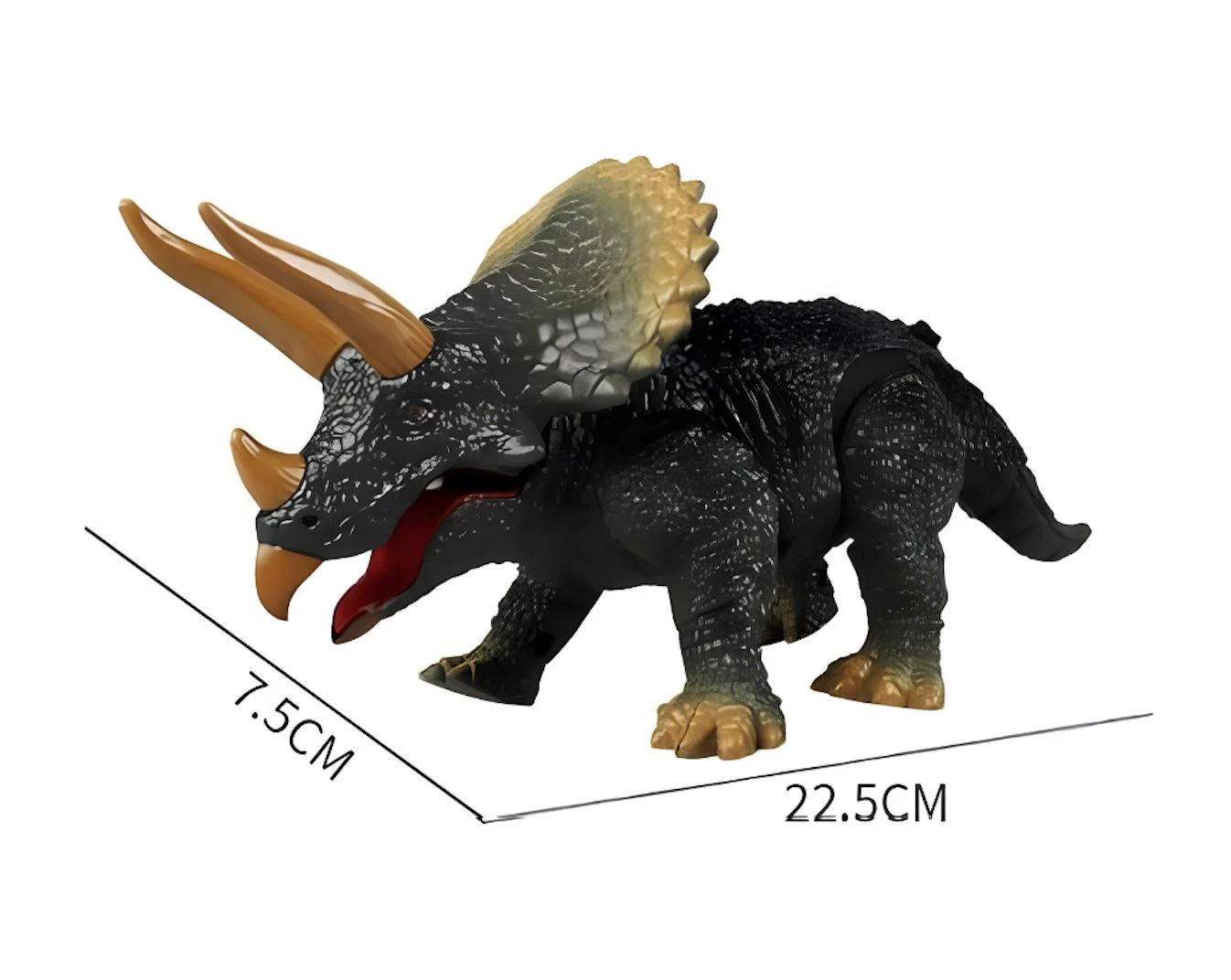 Jucarie cu telecomanda Triceratops, 23 cm foto