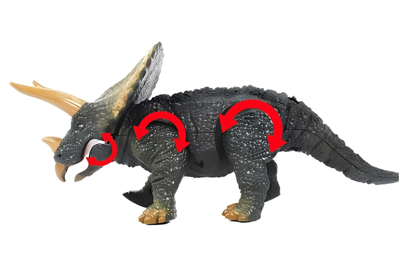 Jucarie cu telecomanda Triceratops, 23 cm foto