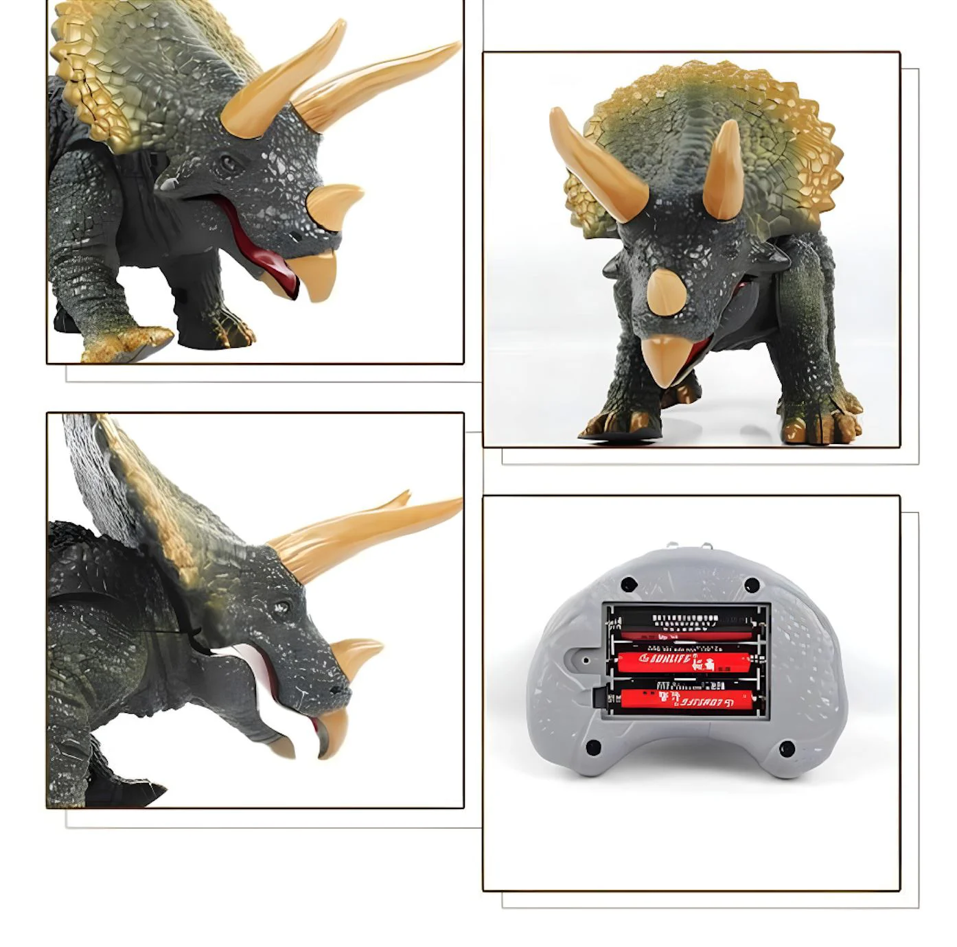 Jucarie cu telecomanda Triceratops, 23 cm foto