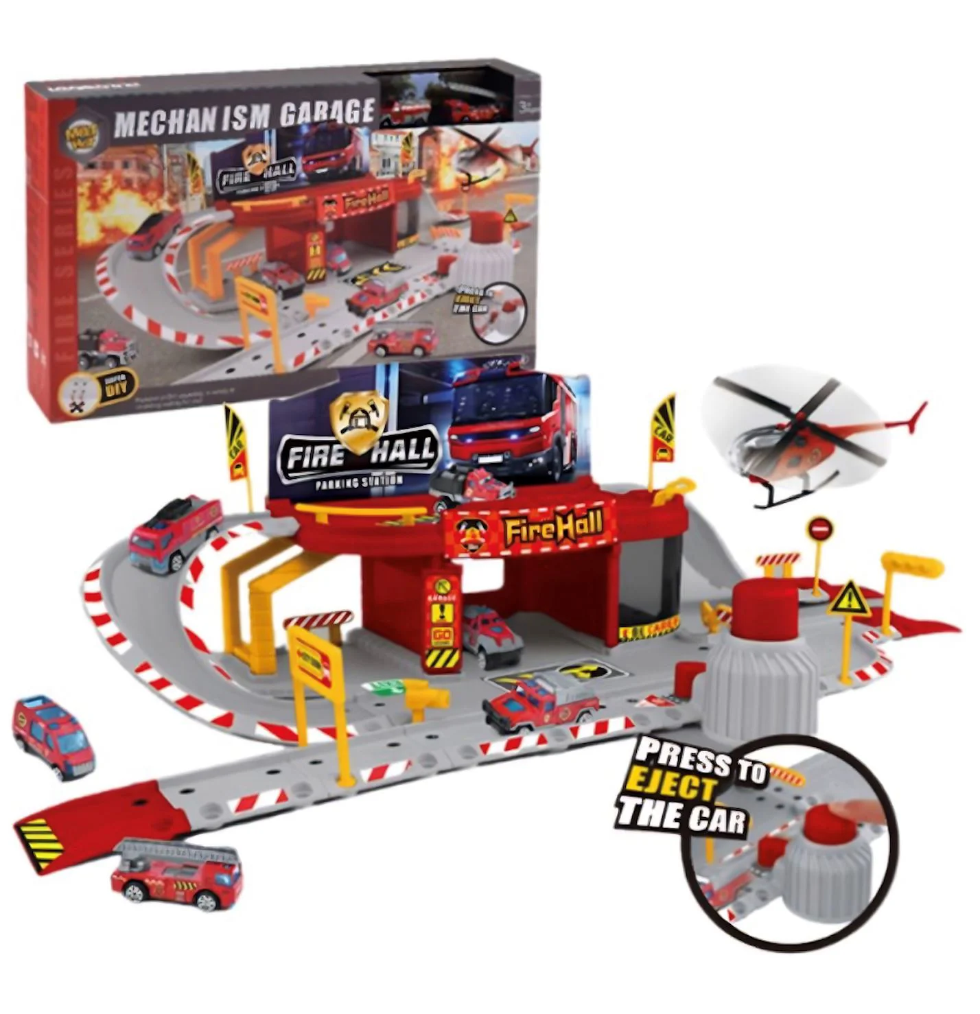 Игровой набор Fire Hall Парковка пожарных foto