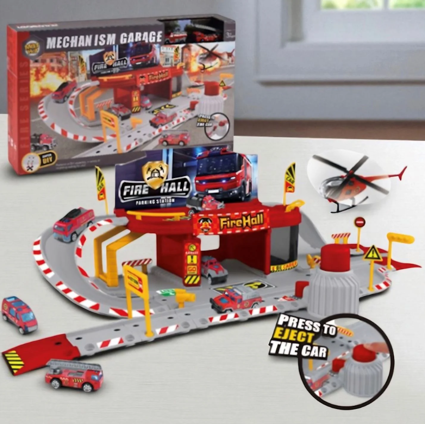 Игровой набор Fire Hall Парковка пожарных foto