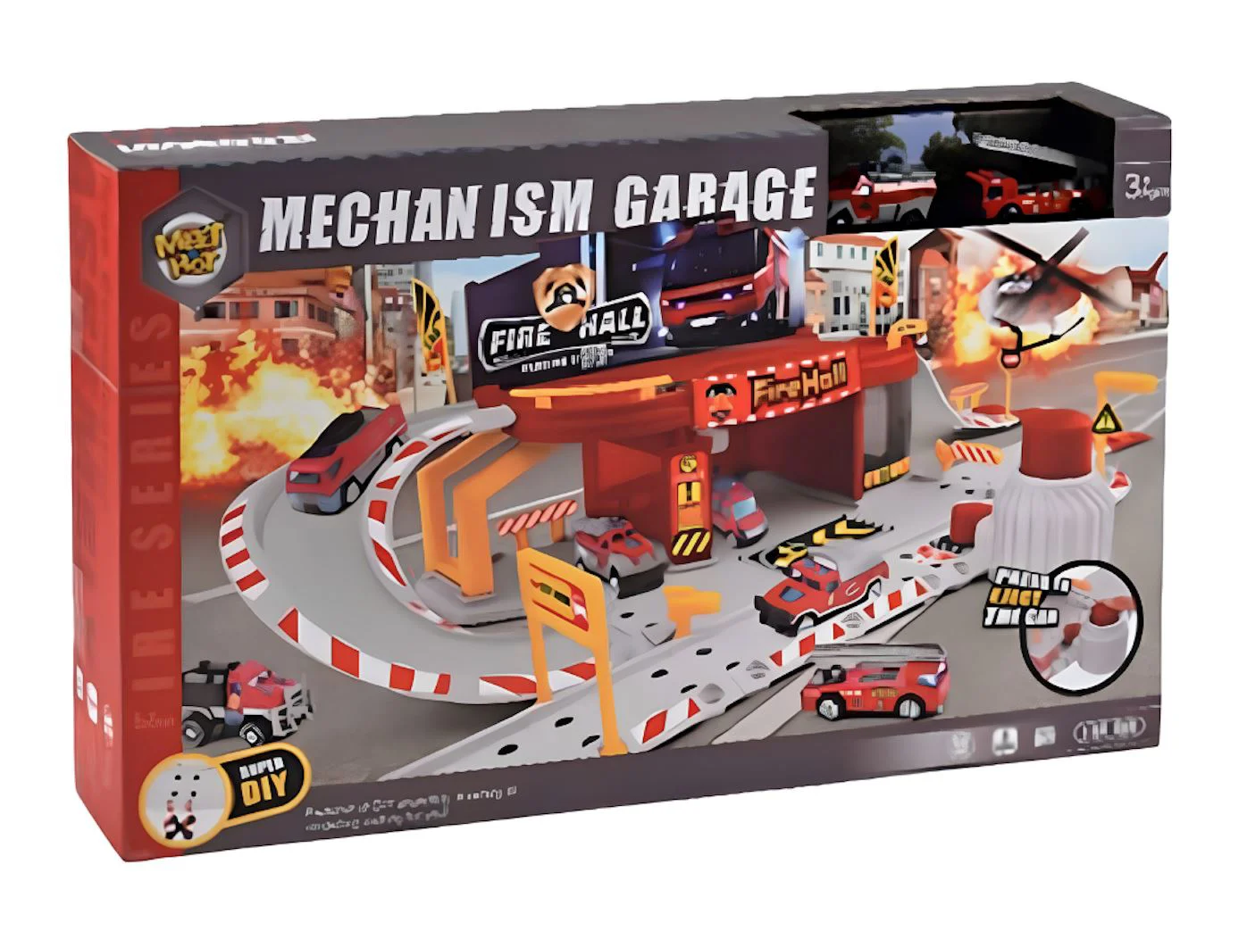 Игровой набор Fire Hall Парковка пожарных foto
