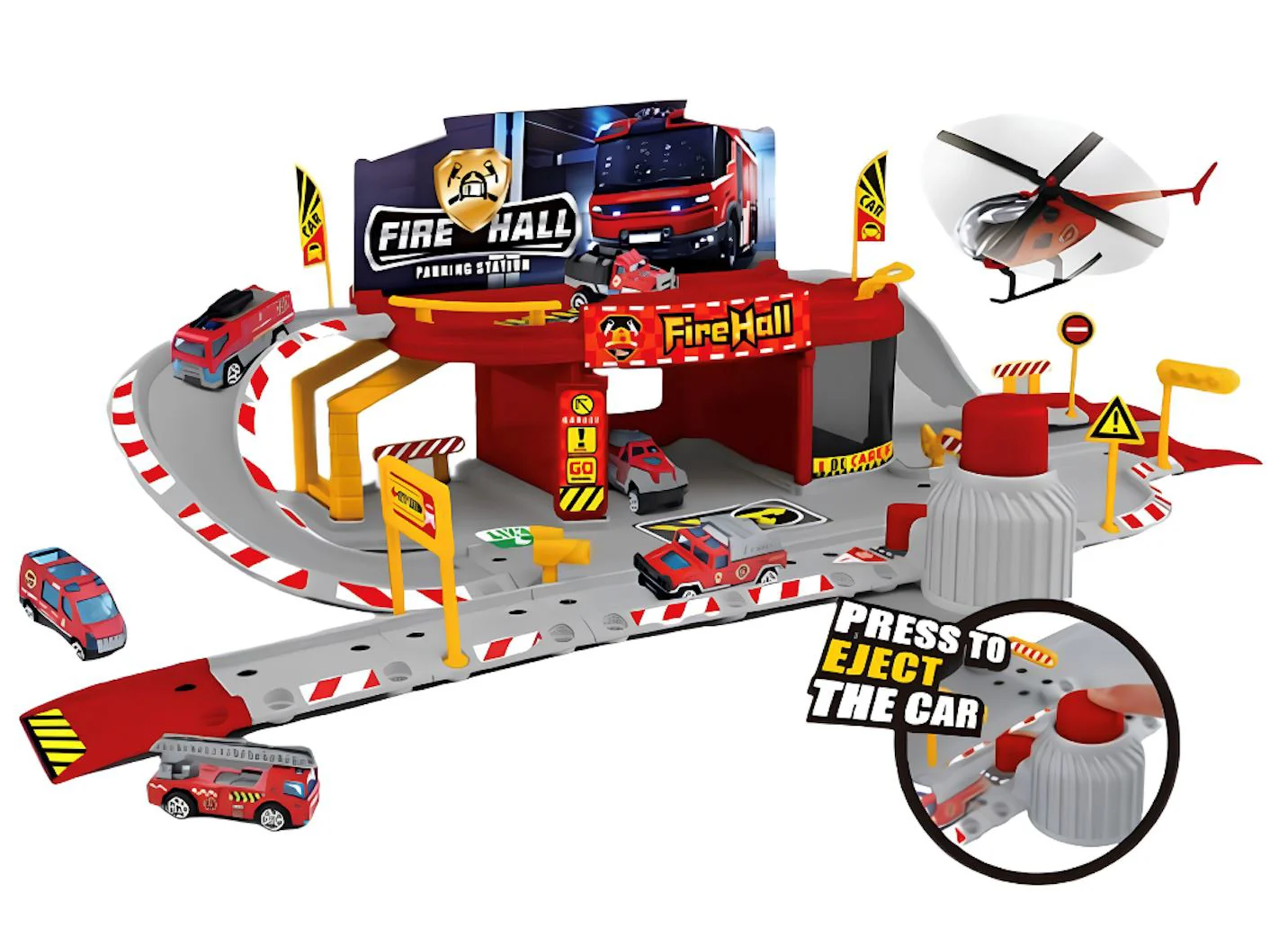 Игровой набор Fire Hall Парковка пожарных foto