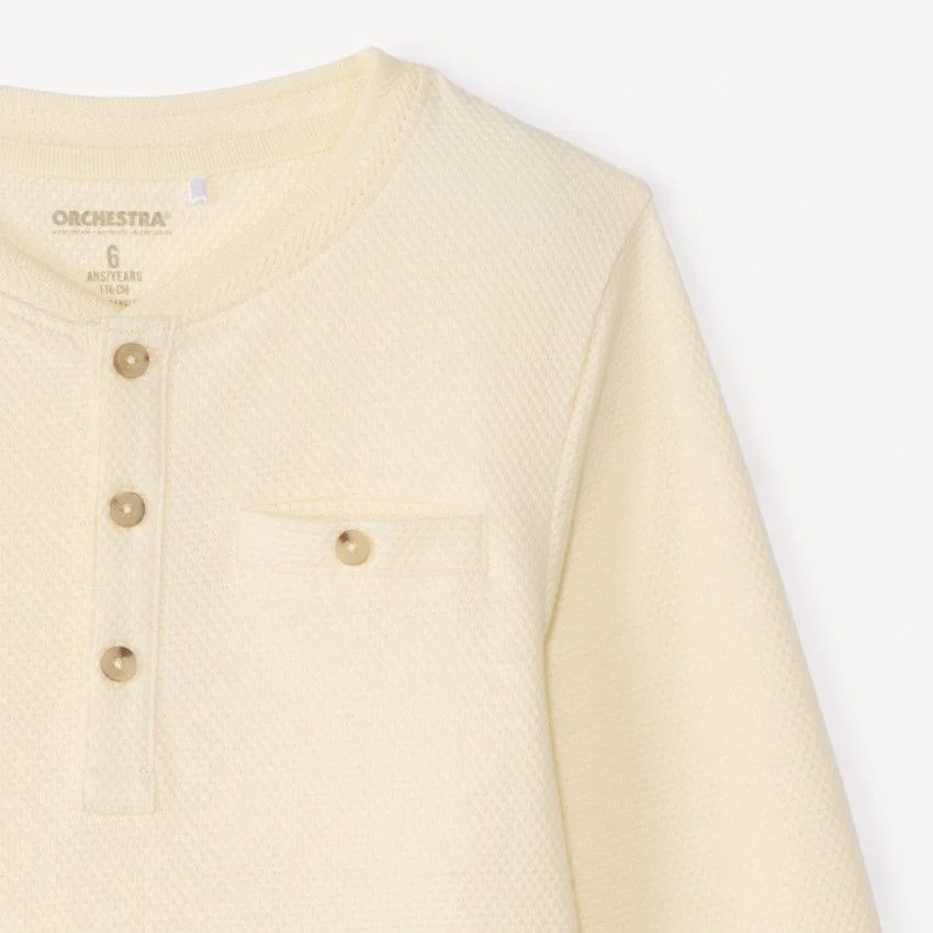 Orchestra Tricou cu maneca lunga Beige foto