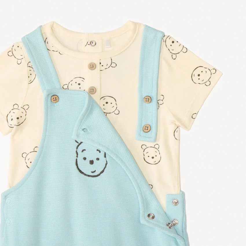 Orchestra Set 2 piese Cute Winnie - tricou si salopeta scurta foto