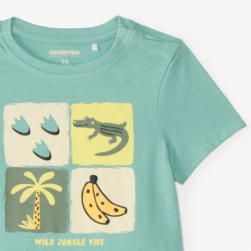 Orchestra Set 2 piese Wild Jungle - tricou si pantaloni scurti foto