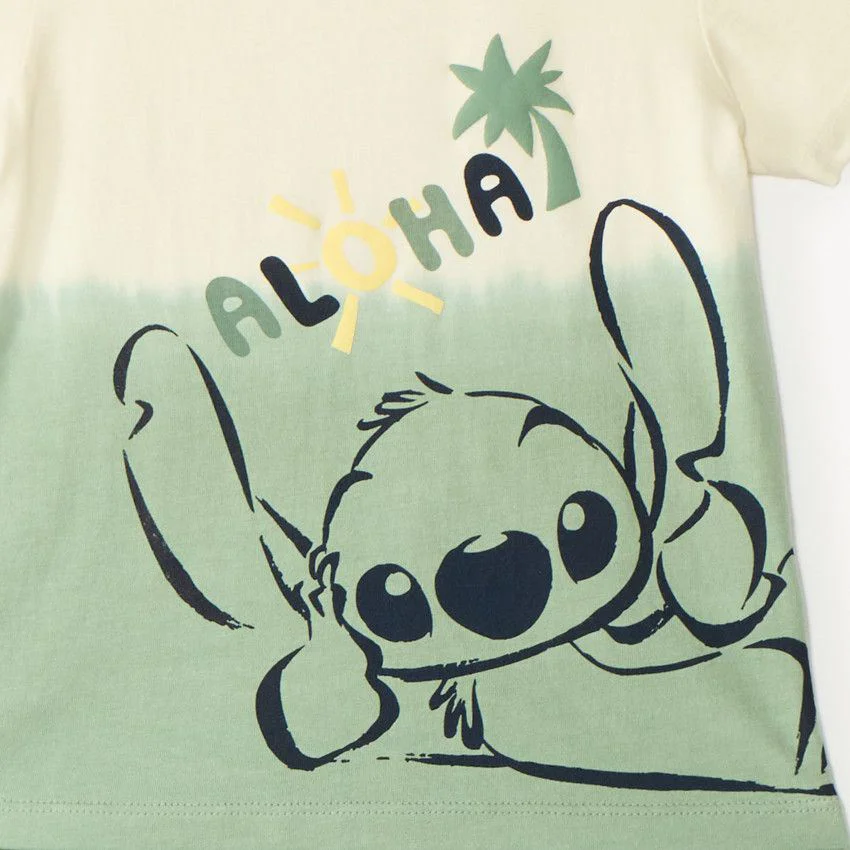 Orchestra Set 2 piese Stitch Aloha - tricou si pantaloni scurti foto