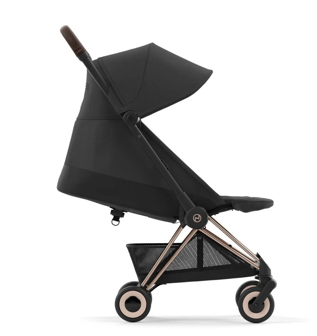 Carucior Cybex Coya Rosegold Sepia Black foto