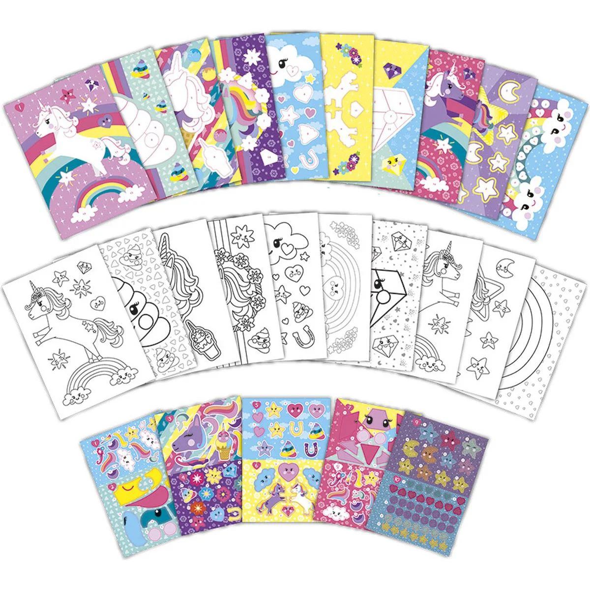 Книга активностей с наклейками по номерам Totum Unicorn foto