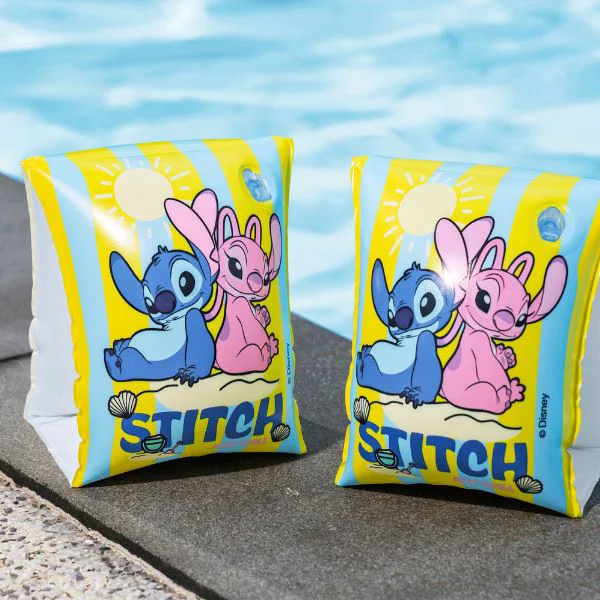 Aripioare de inot gonflabile Bestway Lilo & Stitch 23x15 cm, 3-6 ani foto