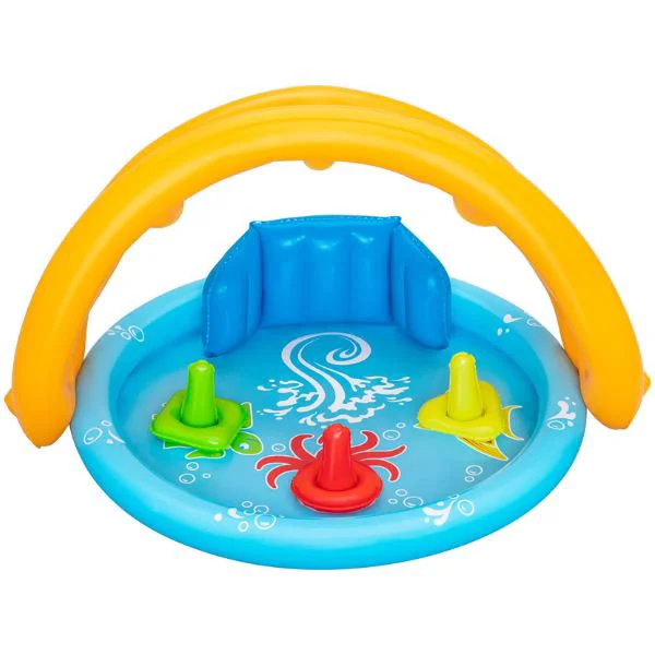 Piscina cu parasolar Bestway Scoica de mare, 115x89x76 cm foto