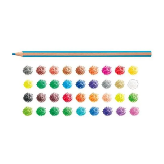 Set creioane colorate hexagonale Carioca Supercolor, 36 buc. foto