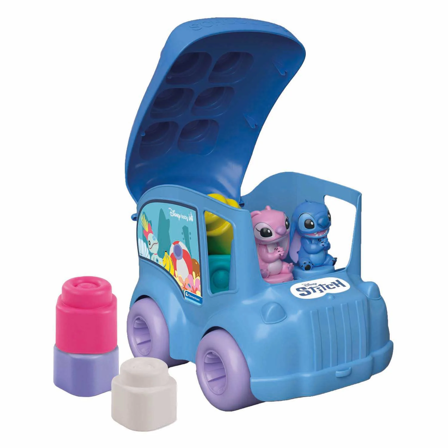 Set de joaca autobuz Clementoni 2 in 1 Stitch & Angel foto