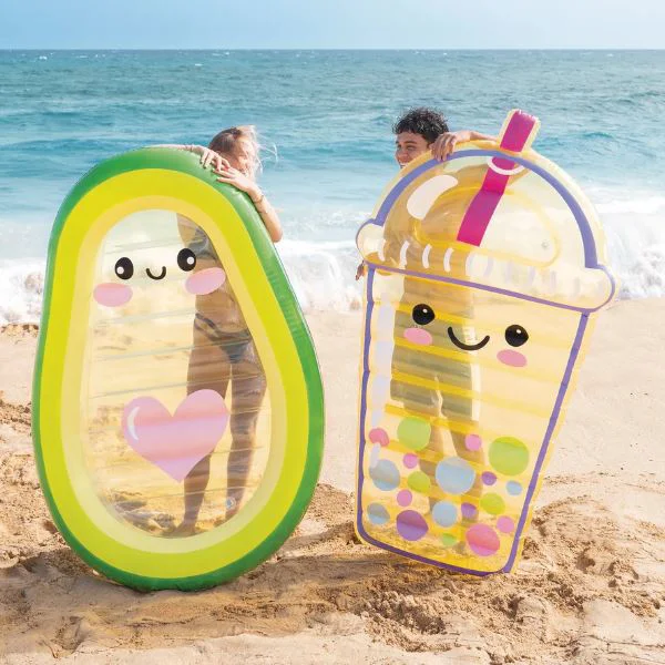 Pluta-saltea gonflabila Intex Boba Buddy, 173x99x20 cm, pana la 100 kg foto