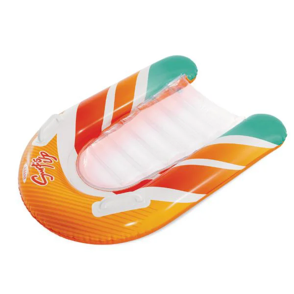 Pluta-saltea gonflabila cu manere Intex Surf's Up, 79х58 cm, pana la 40 kg, 2 culori foto