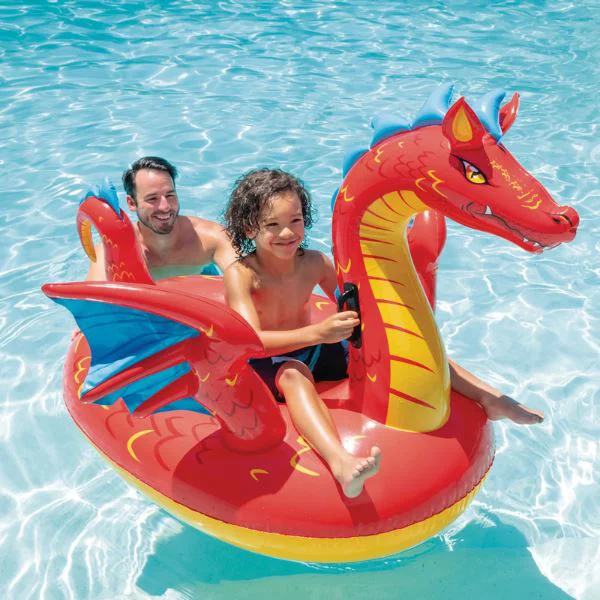 Надувной плот Intex «Мистический дракон», 155x122x109 см, до 40 кг, 3+ года foto