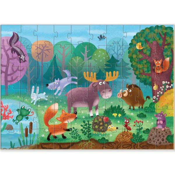 Puzzle Dodo Animalele in padure, 60 el. foto