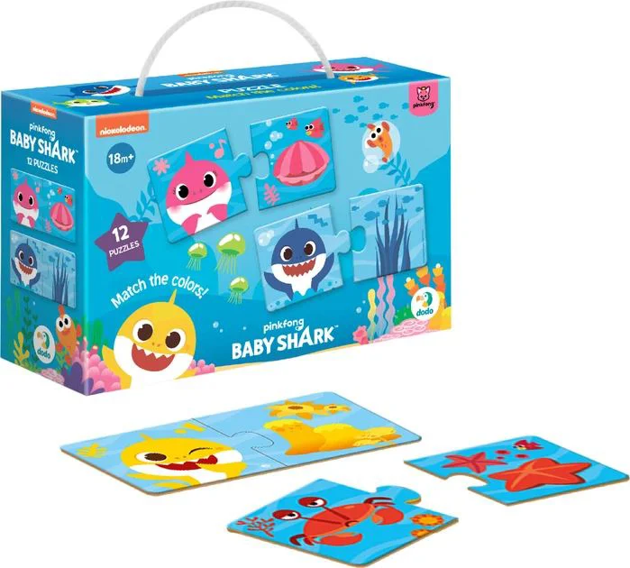 Puzzle Dodo Potriveste culorile. Baby Shark, 24 el. foto