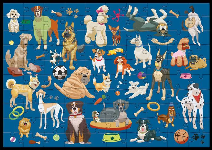 Puzzle Dodo Doggy Days, 100 el. foto