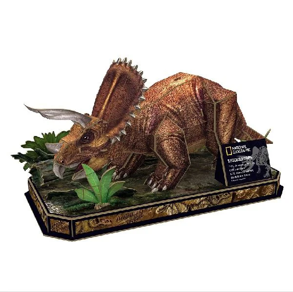 Puzzle 3D Triceratops National Geographic CubicFun foto