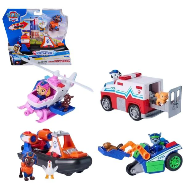 Игровой набор со спасательными инерционными машинками Spin Master Paw Patrol, 6 моделей foto