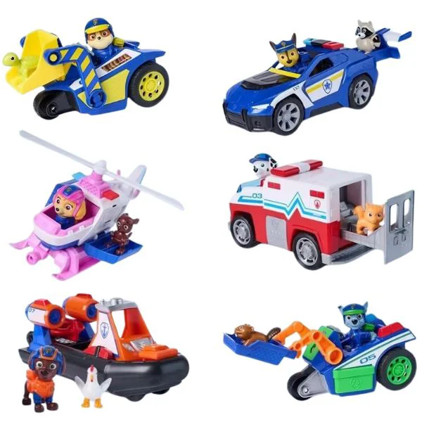 Игровой набор со спасательными инерционными машинками Spin Master Paw Patrol, 6 моделей foto