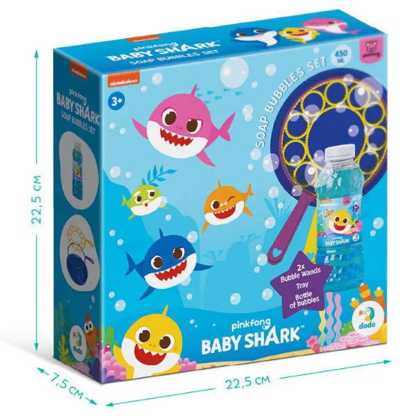 Set pentru baloane de sapun Dodo Baby Shark, 450 ml foto