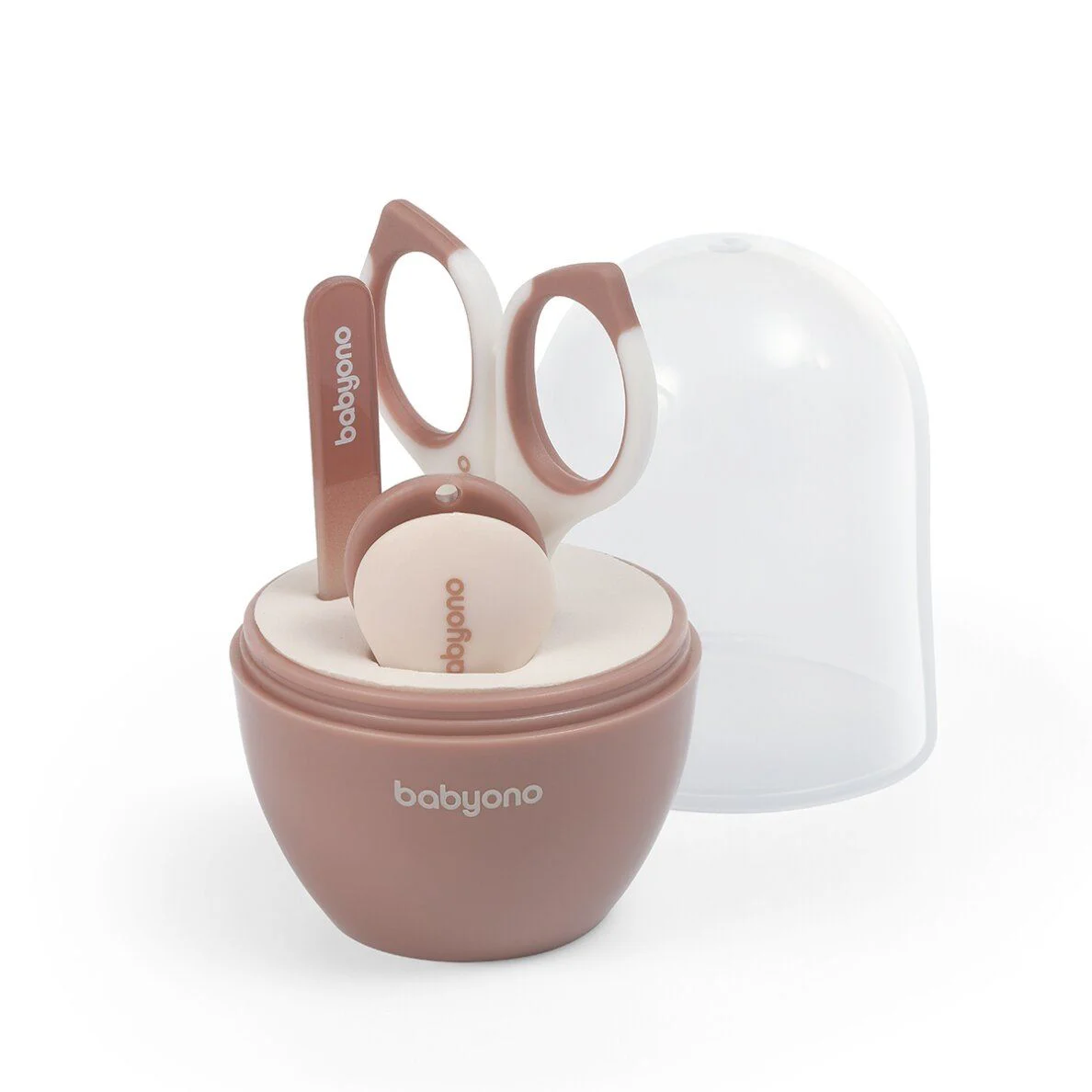 Set manichiura in husa BabyOno Brown, 3 piese foto