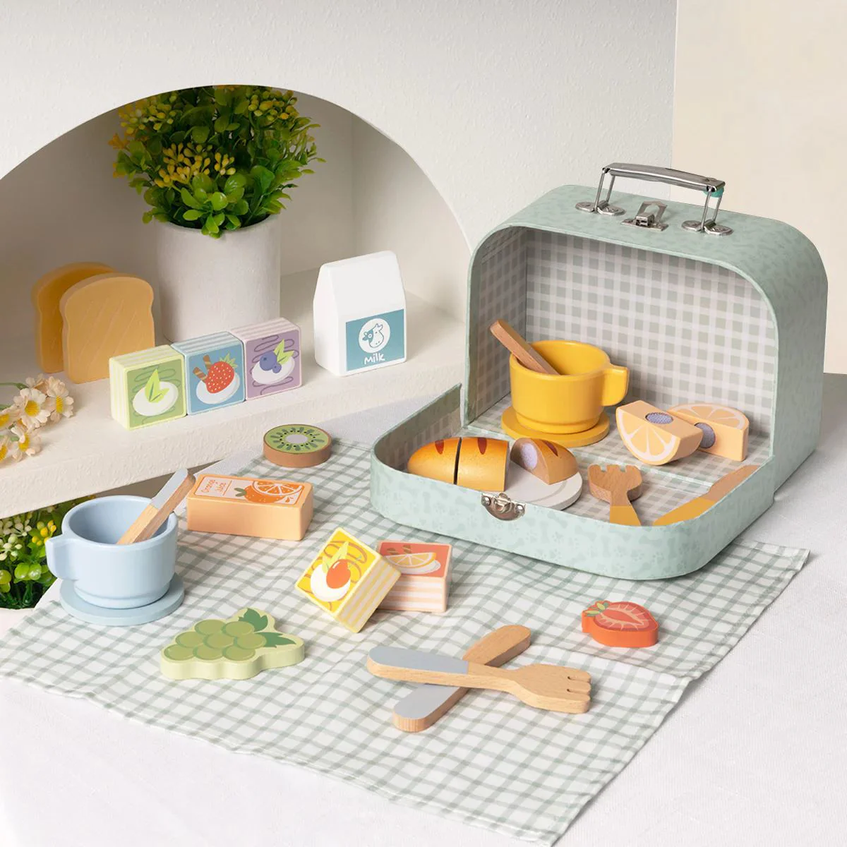 Set de joaca din lemn Tooky Toy Picnic foto