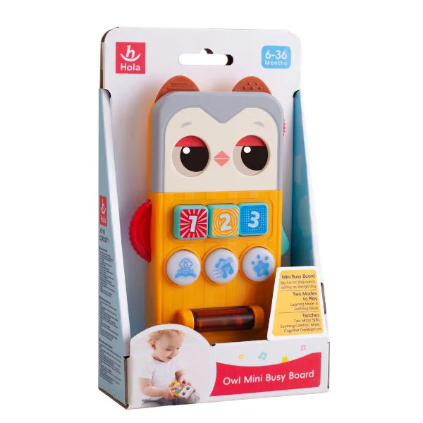 Мини-бизиборд со звуком Hola Toys Сова foto